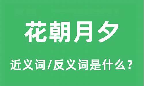 花朝月夕是什么意思_花朝月夕是什么意思花朝月